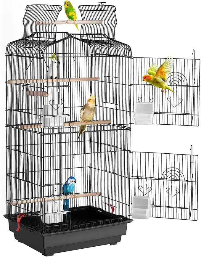 41-inch Spacious Open Top Bird Cage for Various Parrot Species