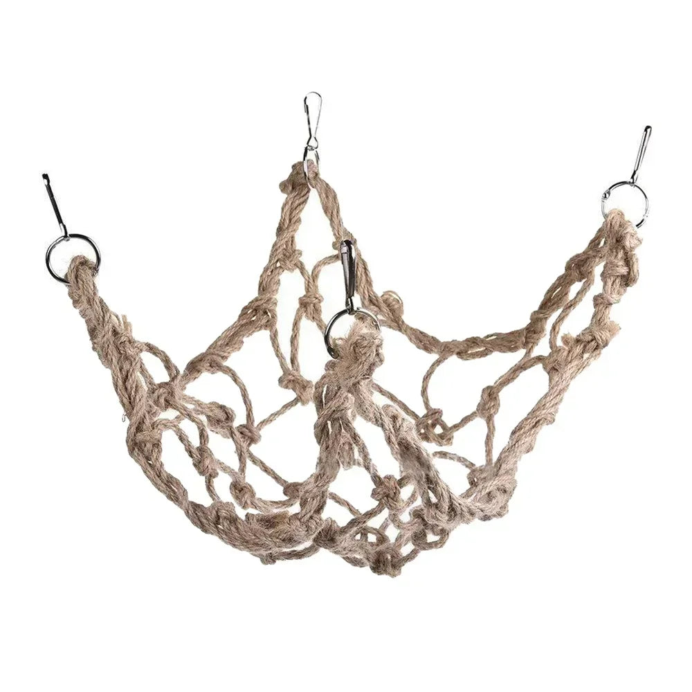 Birds Swing Ladder Toys Hemp Rope Net