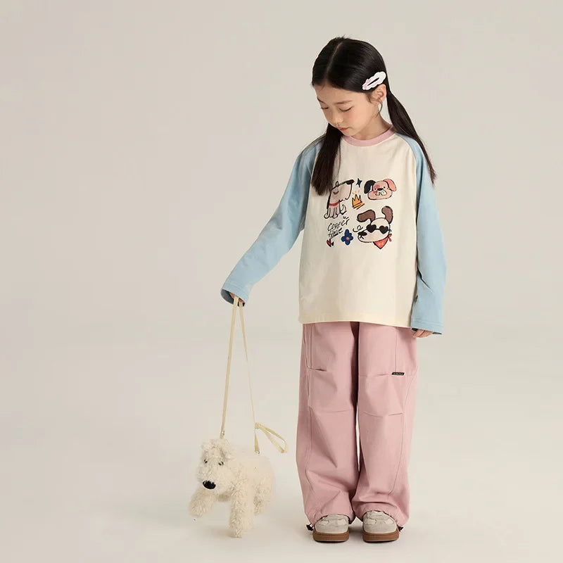 Honey Cherry Children's Cartoon Shoulder Long-sleeved T-shirt Autumn