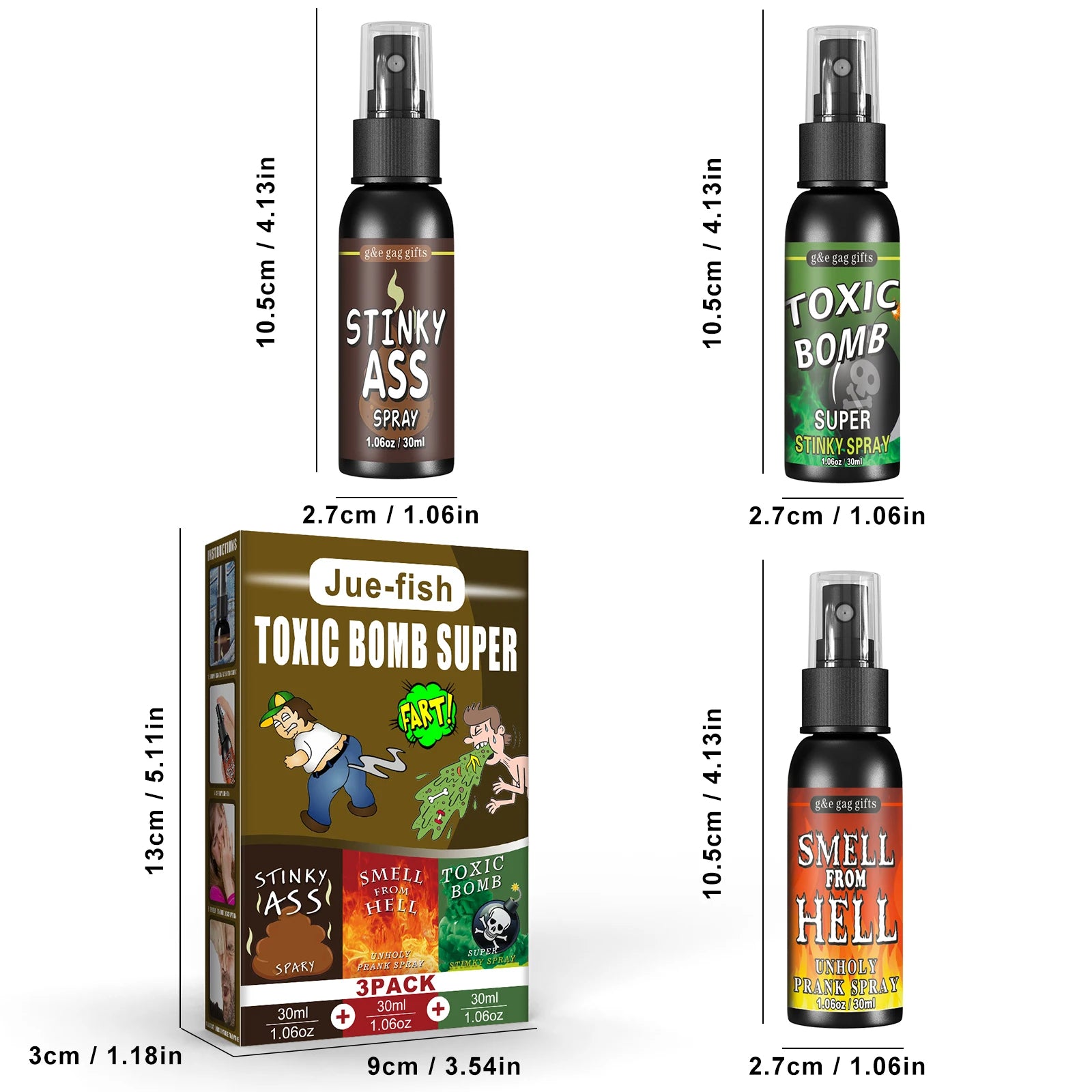 Pet Toys Smelly Fart Spray