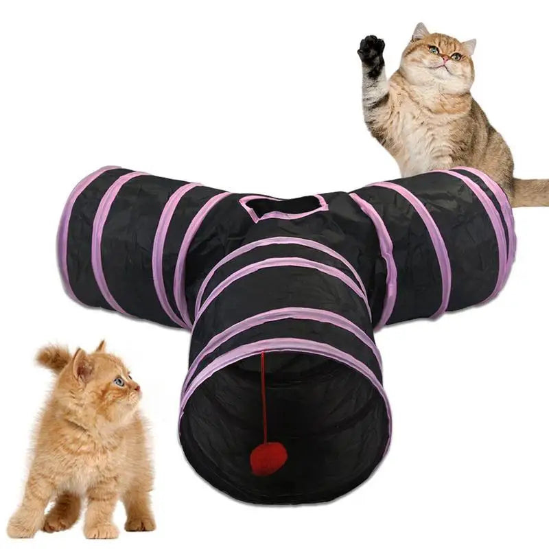 Cat Play Tunnel 3-Way Folding Tunne