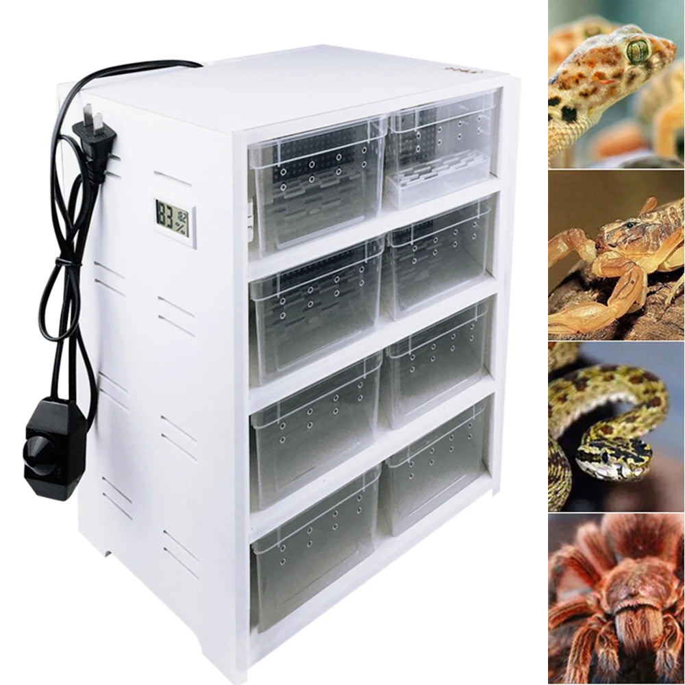 LOYALHEARTDY 8 Grid Reptile Enclosure Cage