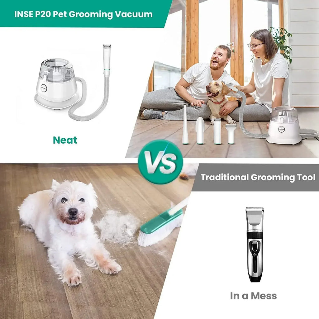 INSE P20 5 Pet Grooming Tools for Shedding Dog Hair Set
