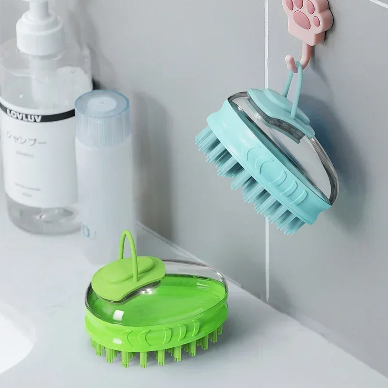 Dog Washing Massage Silicone  Pet Shampoo Brush
