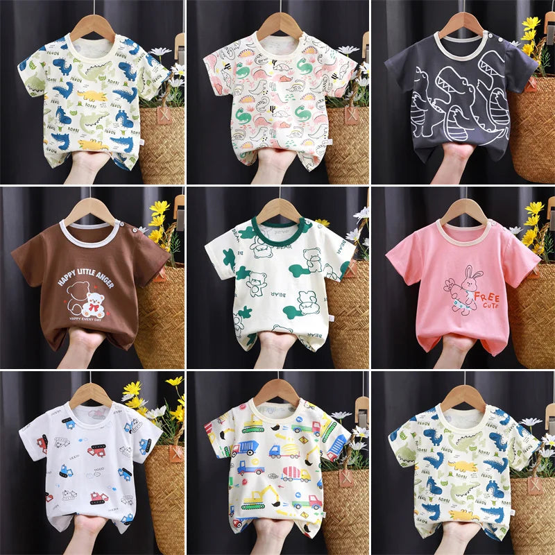 Cute Dinosaur Kids Girl Clothes T-shirt Bear Baby Tops