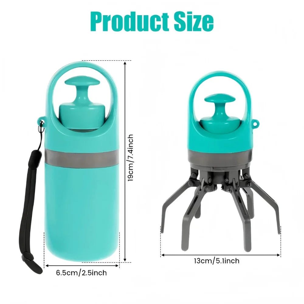 Portable Dog Poop Scooper with Leak-Proof Bag Dispenser