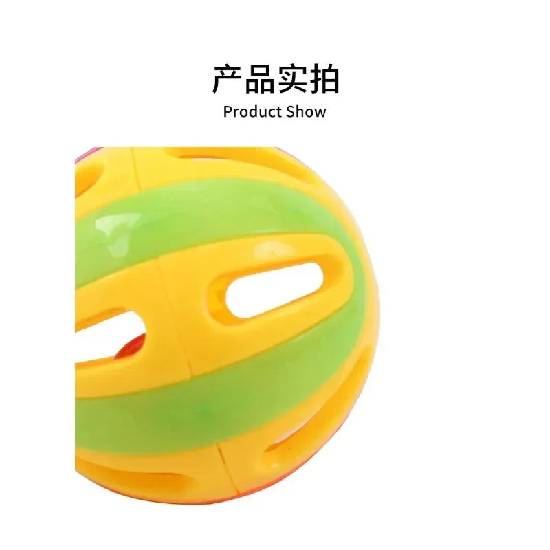 Cat Toys Colorful Splicing Bell Ball
