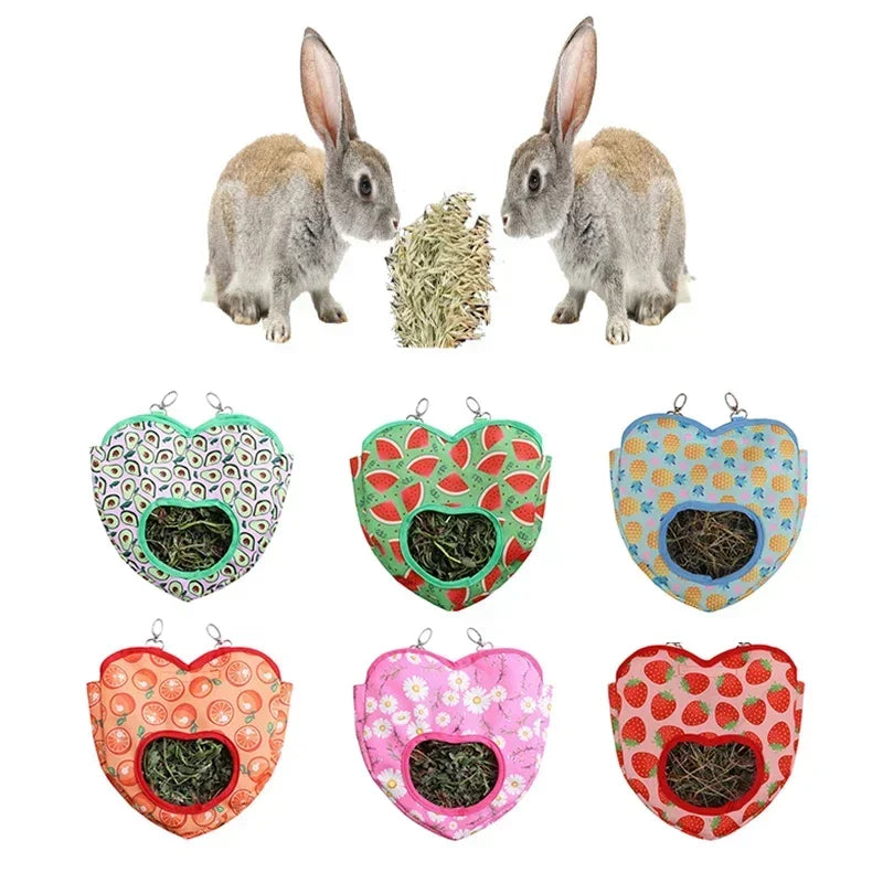 Rabbit Small, Pet Hay Bag Dutch Pig Dragon Cat Hanging  Feed Bag