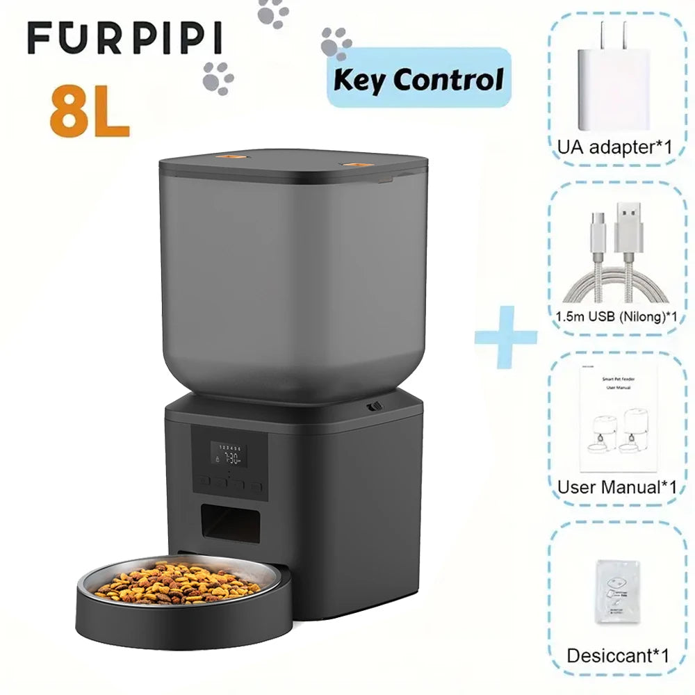 270.51oz Automatic Dog Feeder with Key Control
