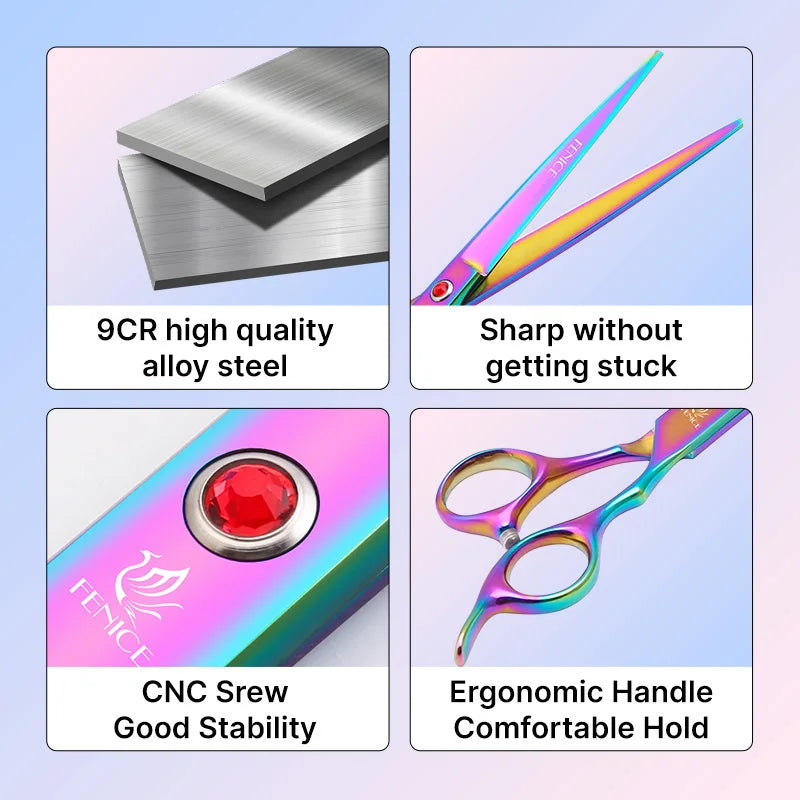 Fenice Classical  dog grooming scissors Shears set for household pet owner