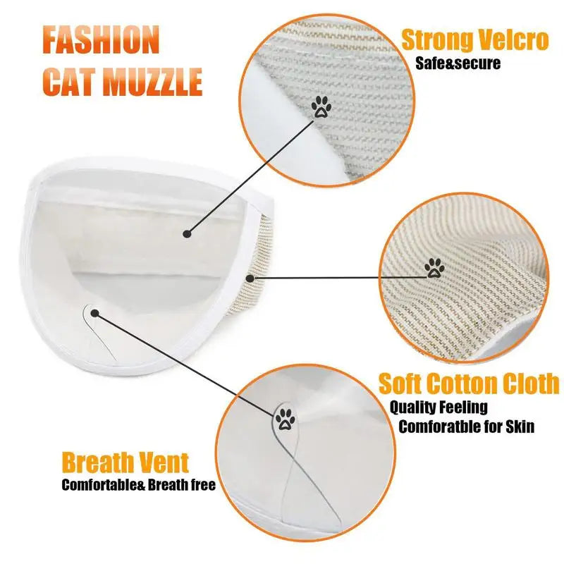Cat Muzzle Anti Bite Cat Face Protection