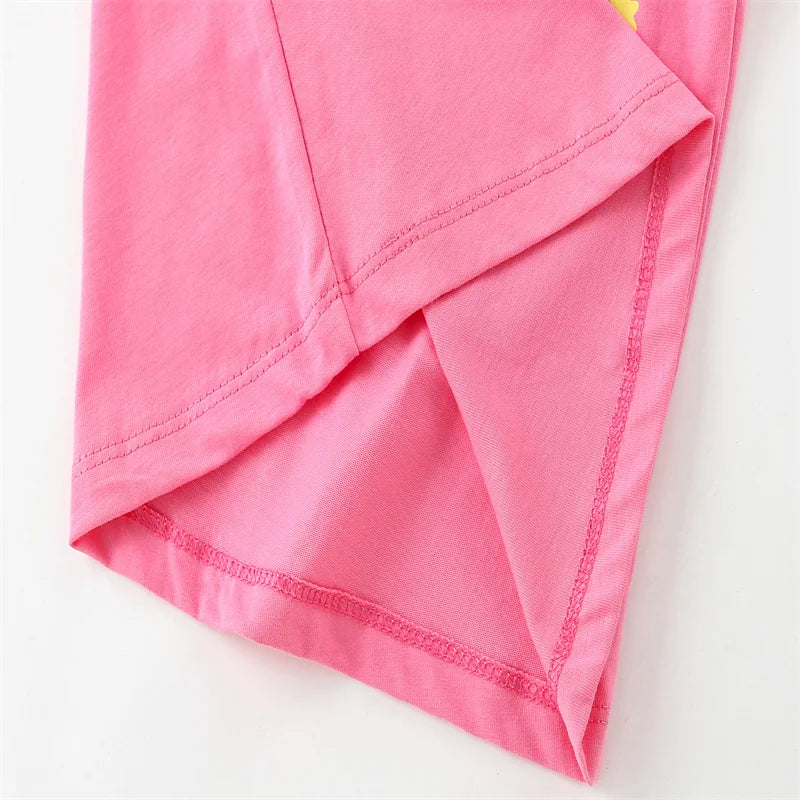 Jumping Meters 2-7T Flamingo Summer Girls T Shirts Sleeveless