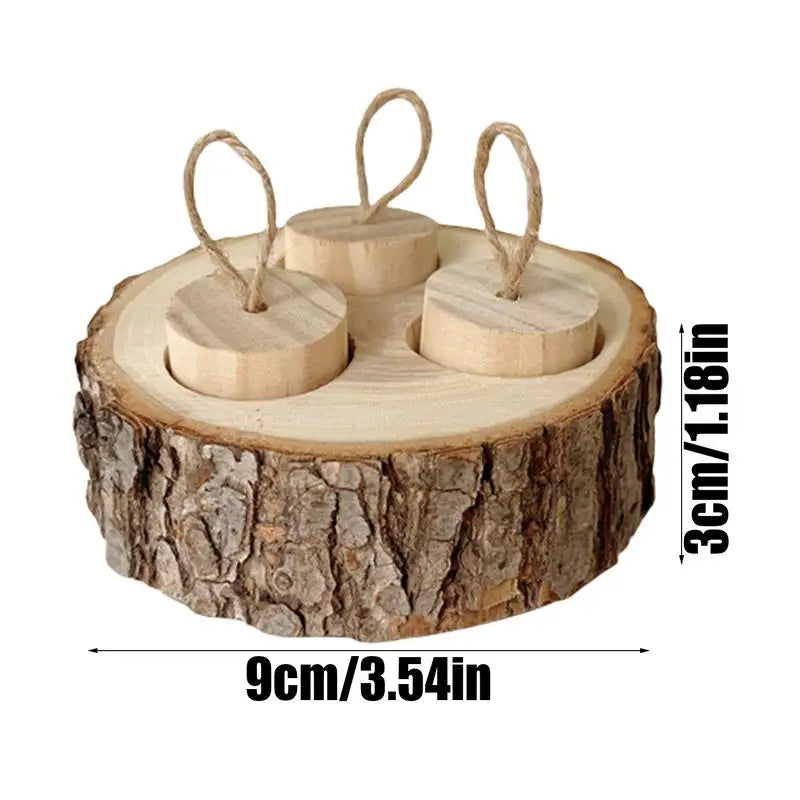 Pet Interactive Snuffle Logic Game Wooden Rabbit Hamster Plaything