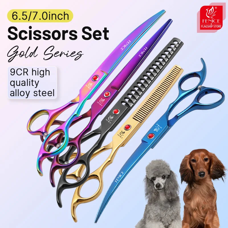 Fenice Classical  dog grooming scissors Shears set for household pet owner