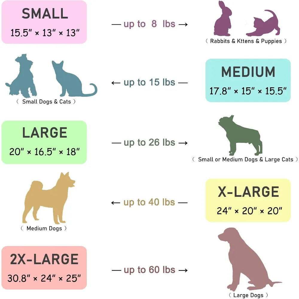 Large Indoor , Warm and Cozy Sleeping Cave Bed for Cats and Dogs, Brown