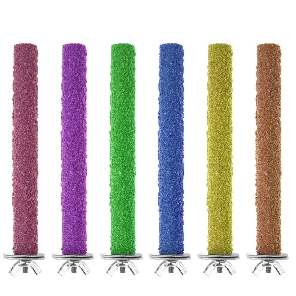 Colorful Beak Grinding Stick Non-toxic Parrot Paw Stick