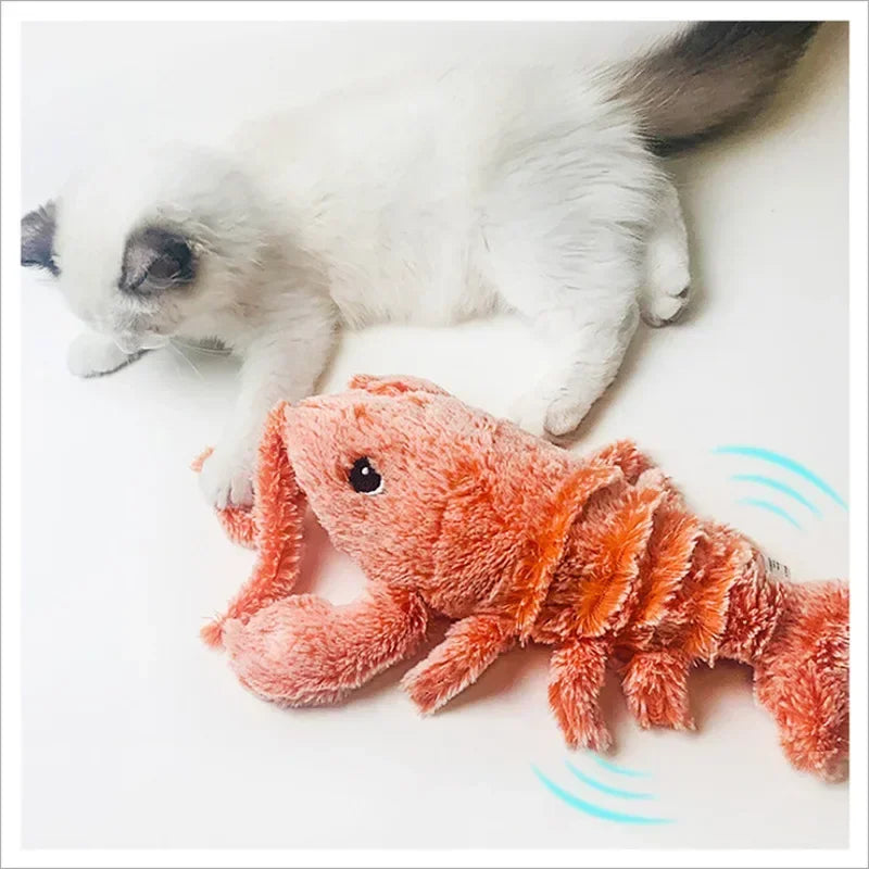 Pet Cat Toy USB Charging Simulation Electric Dancing Moving Floppy Lobster