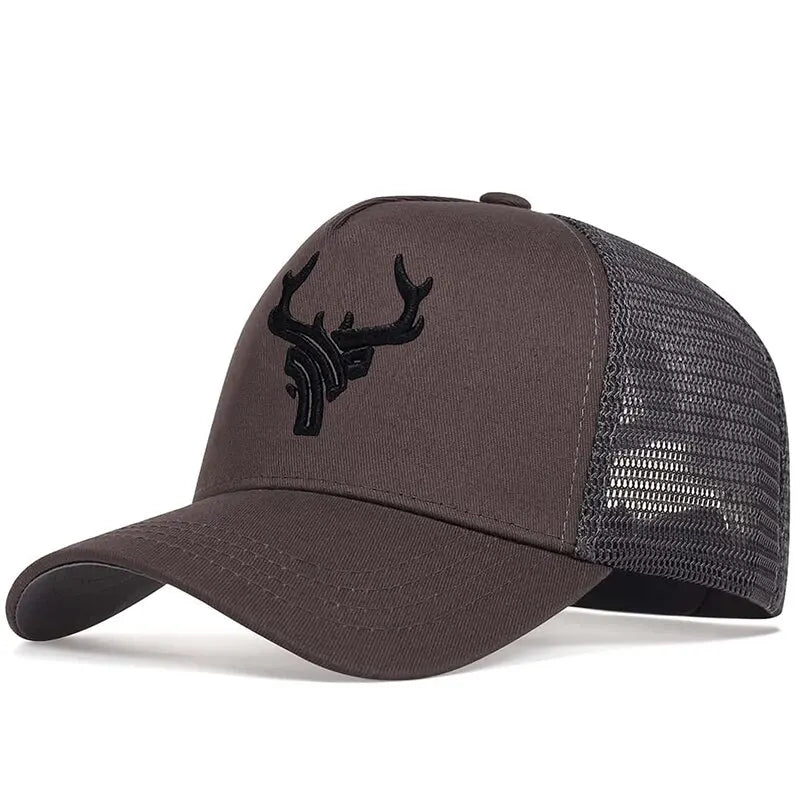 Unisex Animal Antlers Embroidery Baseball Adjustable Casual Hats