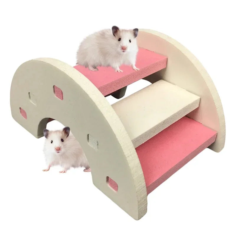 Hamster Ladder Rainbow Bridge Pet Toys Plastic Bridge