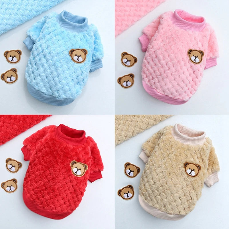 Soft Fleece Warm Pet Clothes for Small Puppy Dog