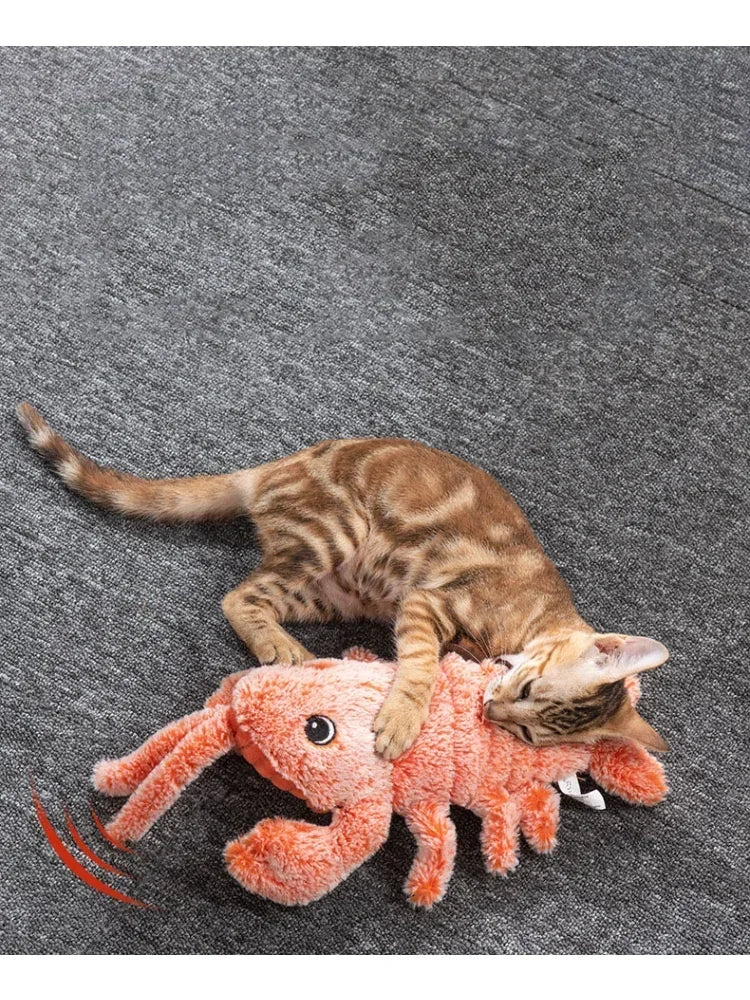 Pet Cat Toy USB Charging Simulation Electric Dancing Moving Floppy Lobster