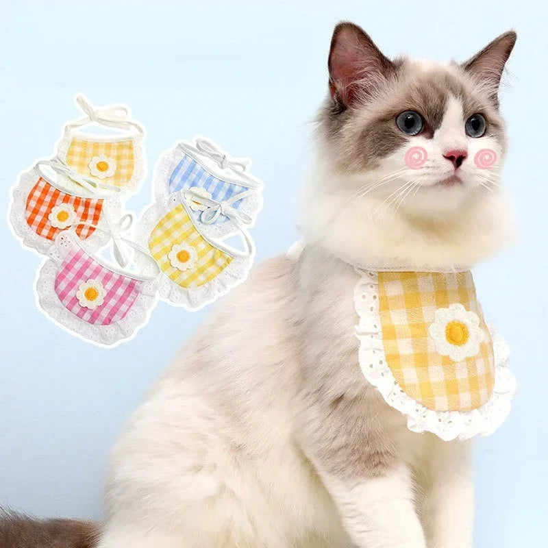 1PCS Cute Cat Dog Bibs Different Shape Design