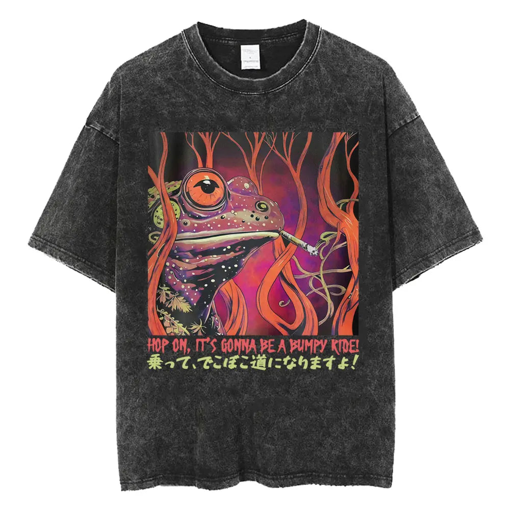 It's Cheese or Be Cheesed Rat Washed T Shirt Streetwear