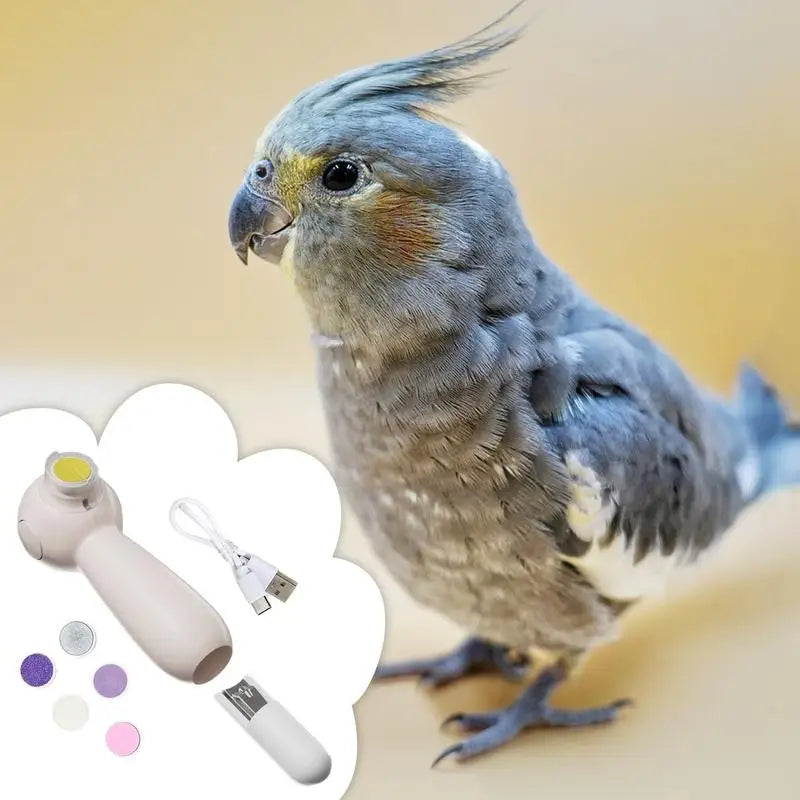 Electric Noiseless Beak Grinder Multipurpose Bird Care Supplies
