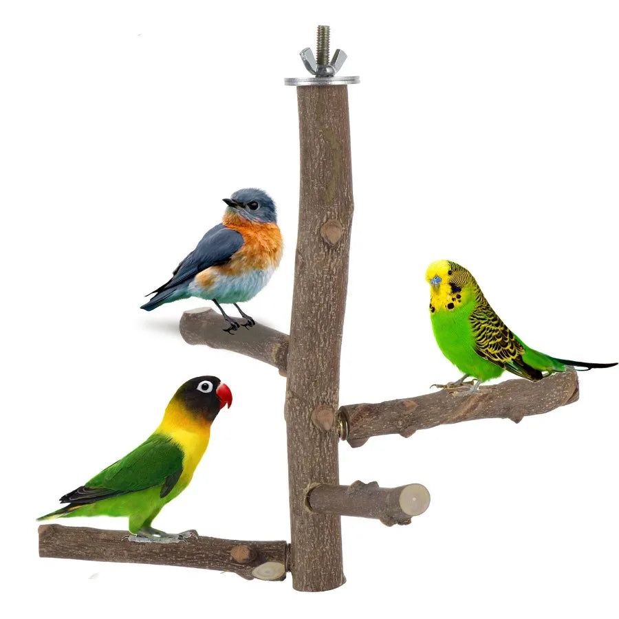 Bird Climbing Wood Cage Perch