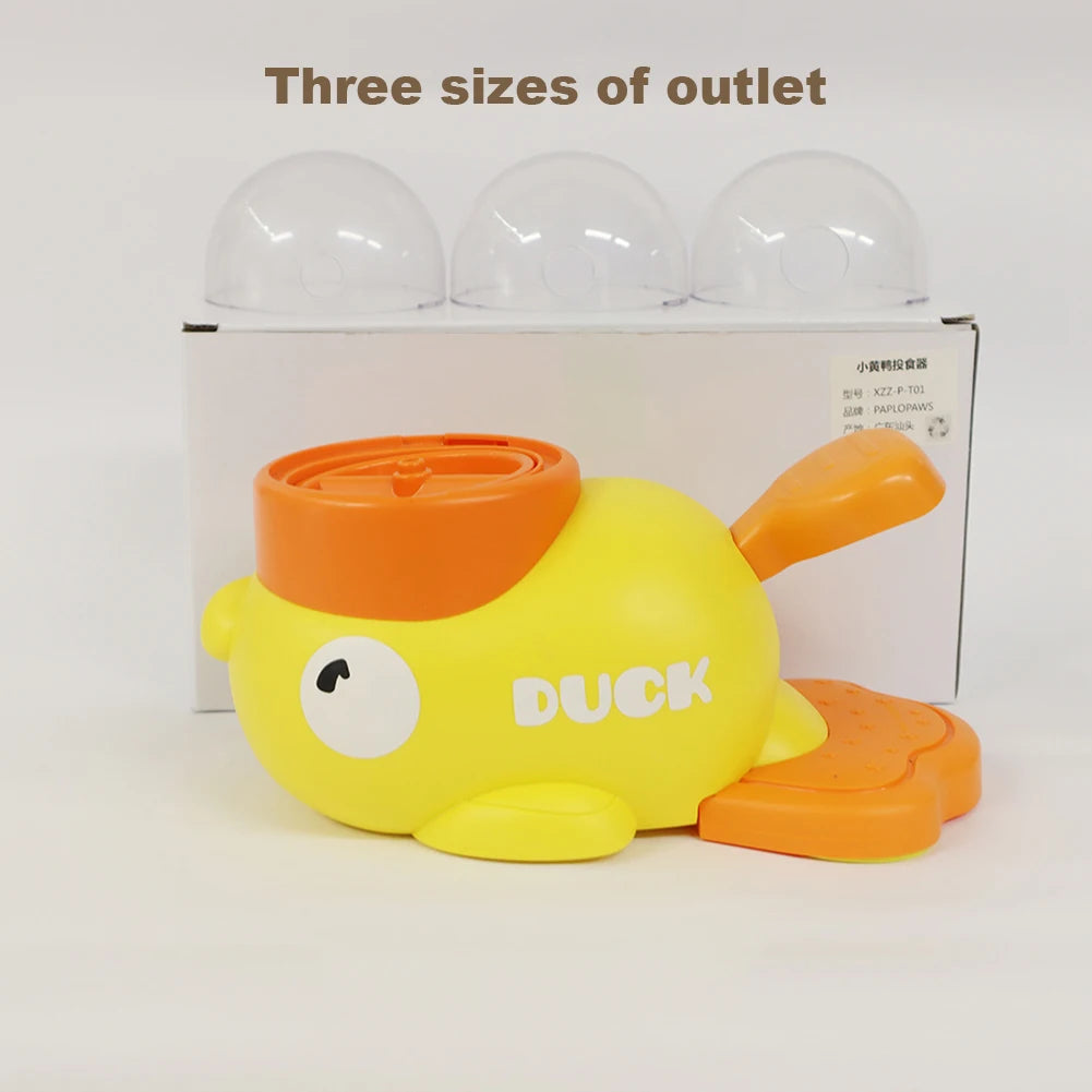 Yellow Duck Dog and cat Slow Feeder