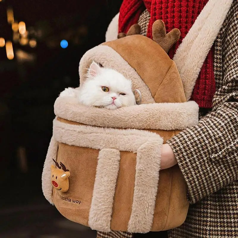 winter Warm Pet Carrier Bag Small Cats Dogs
