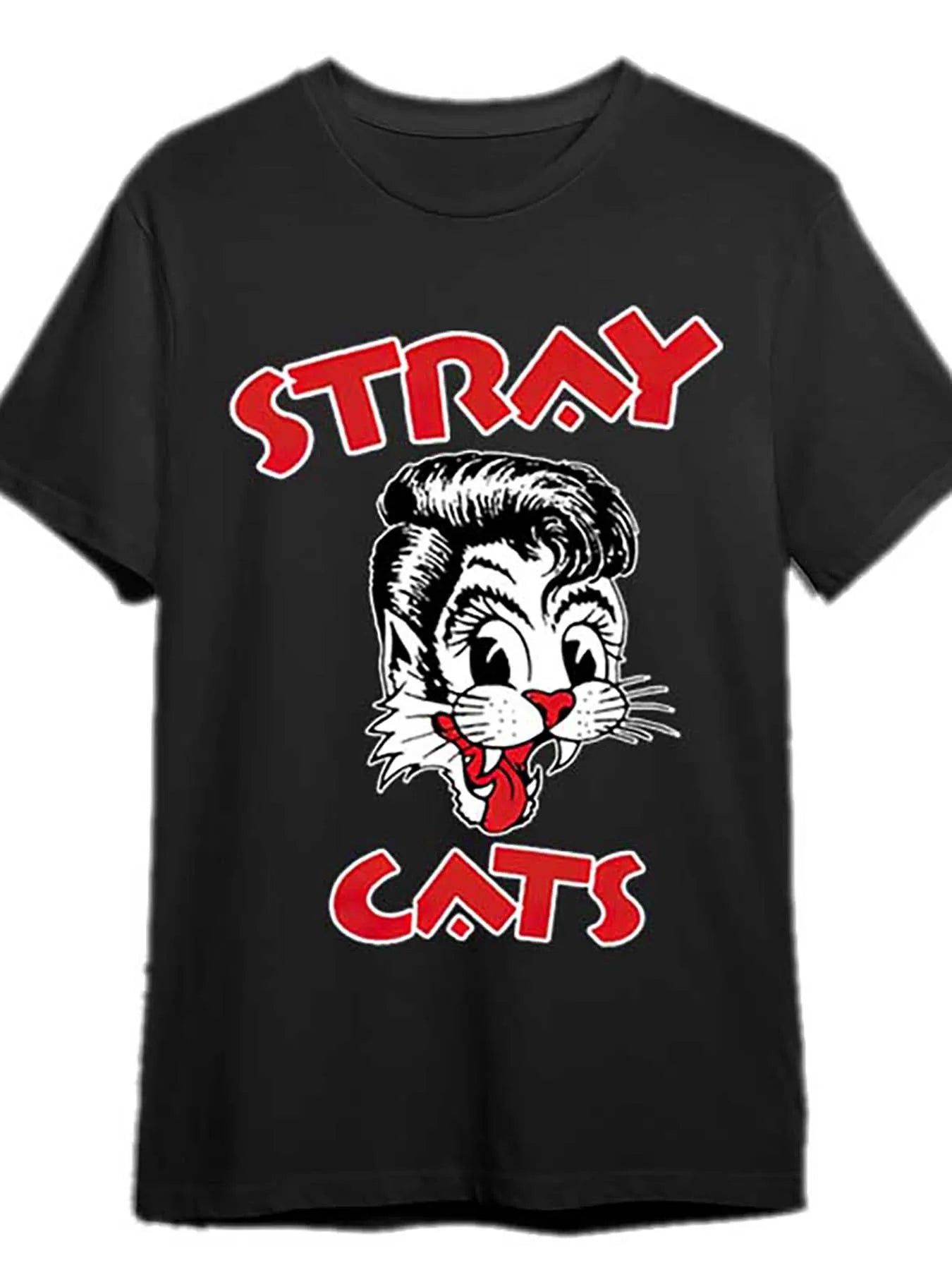 Men's Vintage Stray Cats Graphic T-Shirt -