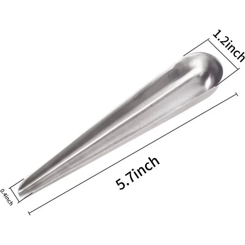 Pet Bird Parrot Stainless Steel Food Adding Spoon Bird Cage Food Add Accessories Small Pet Feeding Tool 1 Pc