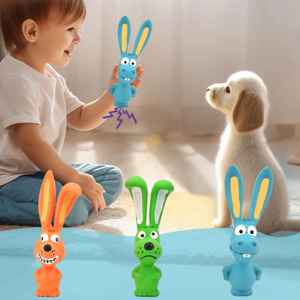 Squeaky Latex Dog Toys High Flexibility