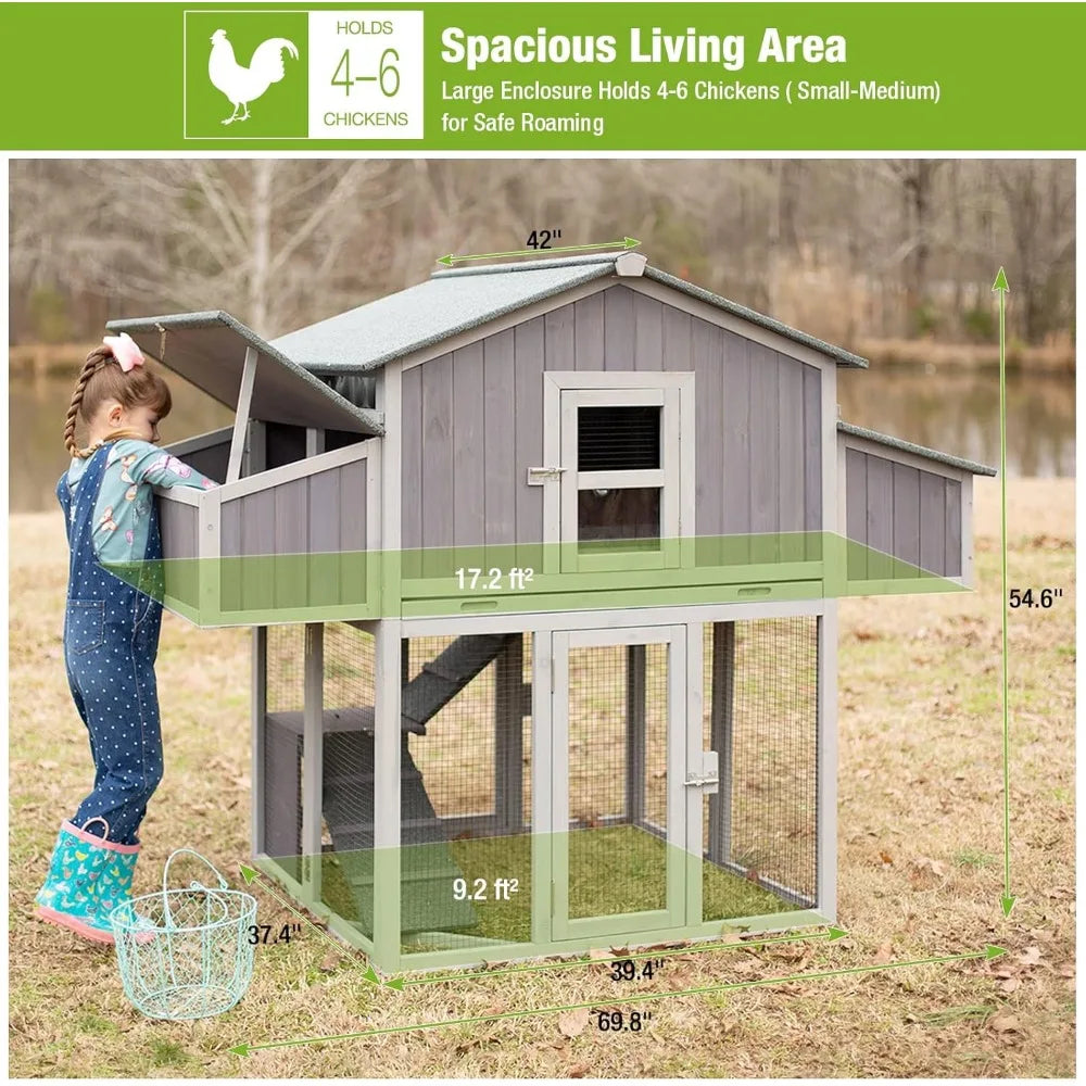 Run for 4-6 Chickens 26ft²-Super Easy to Assemble