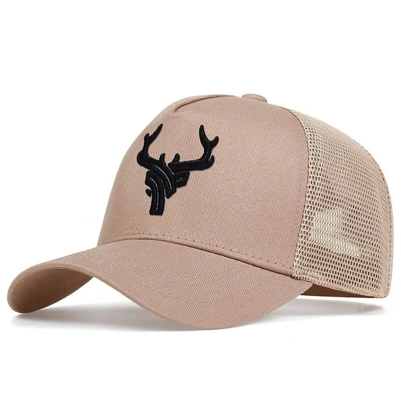 Unisex Animal Antlers Embroidery Baseball Adjustable Casual Hats