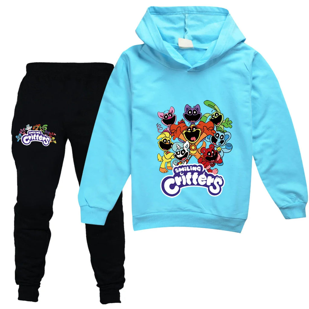 Kids Clothing Sets Boys Girls Cartoon Smiling Critters Costume