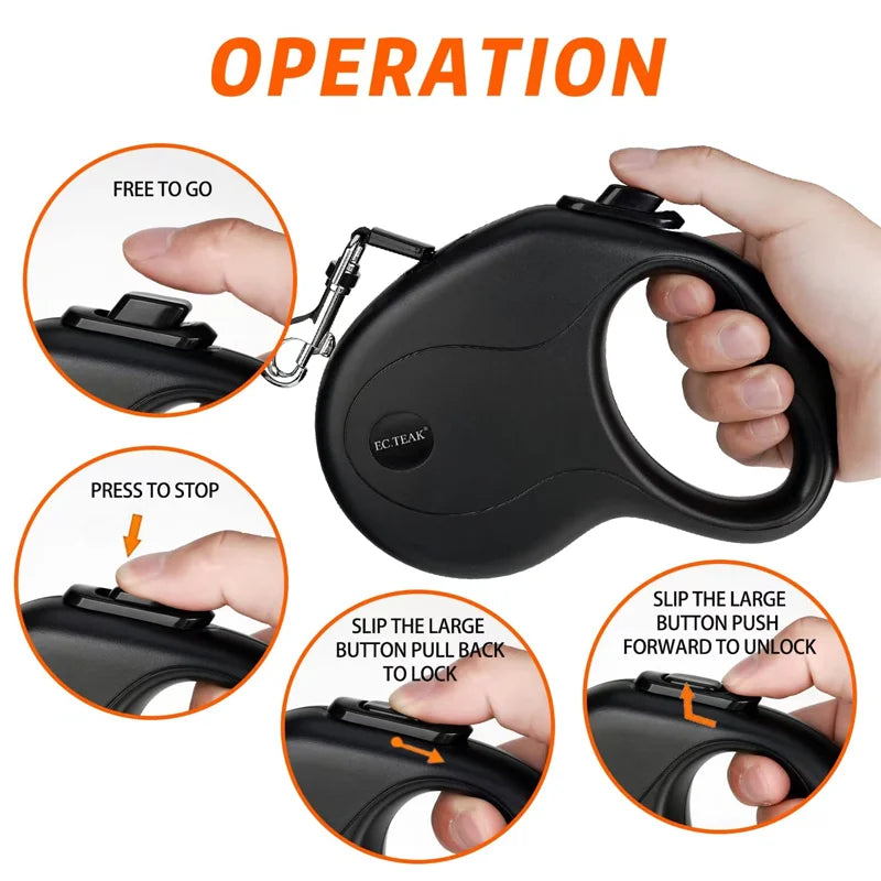 Pet Leash, Automatic Retractable Dog Leash