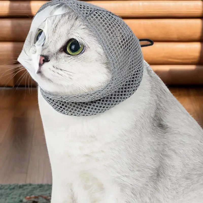 Cat Hood Anti-Bite Breathable Kitten Face Protection