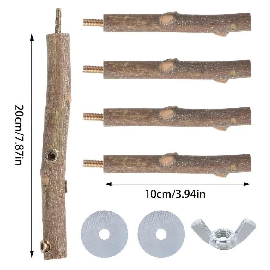 Bird Climbing Wood Cage Perch