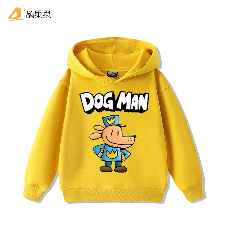 Detective Dog Clothes Animation Printed Boys and Girls DOGMAN Sweater