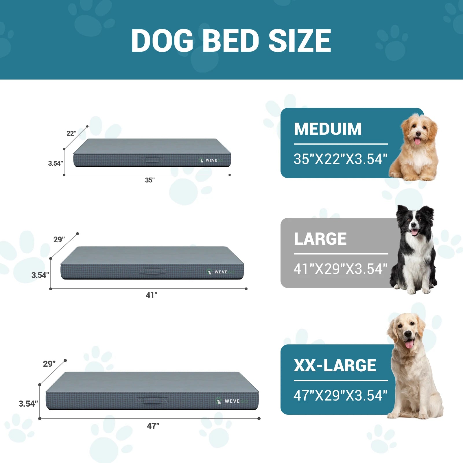 Orthopedic Dog Bed with Removable Washable Cover