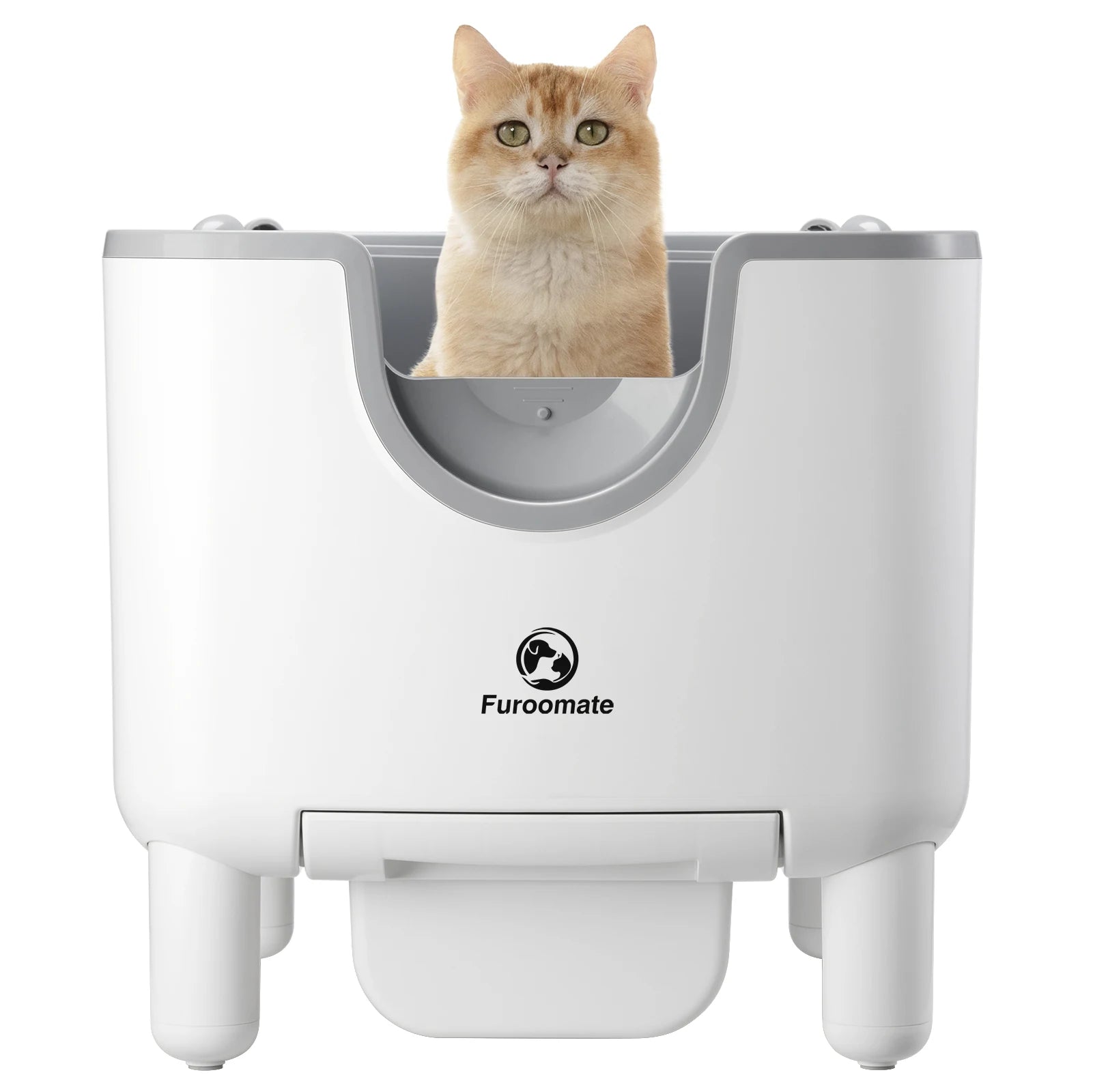 F6 Self-Cleaning Litter Box - Open-Top Automati