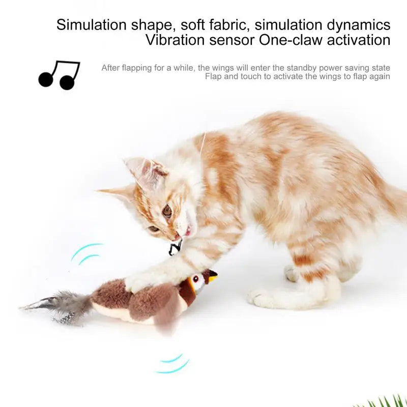 Interactive Cat Toys Electronic Flapping Bird