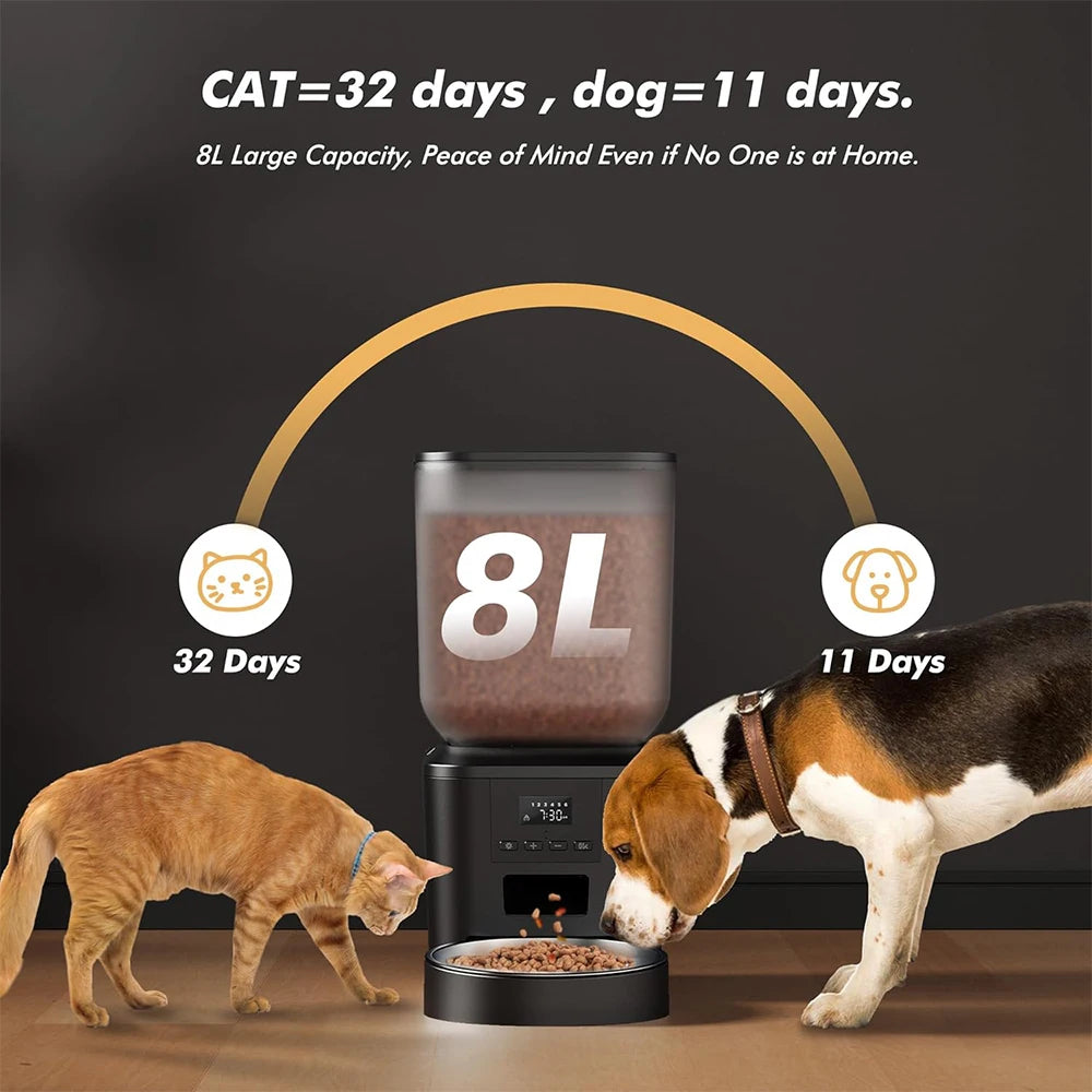 270.51oz Automatic Dog Feeder with Key Control