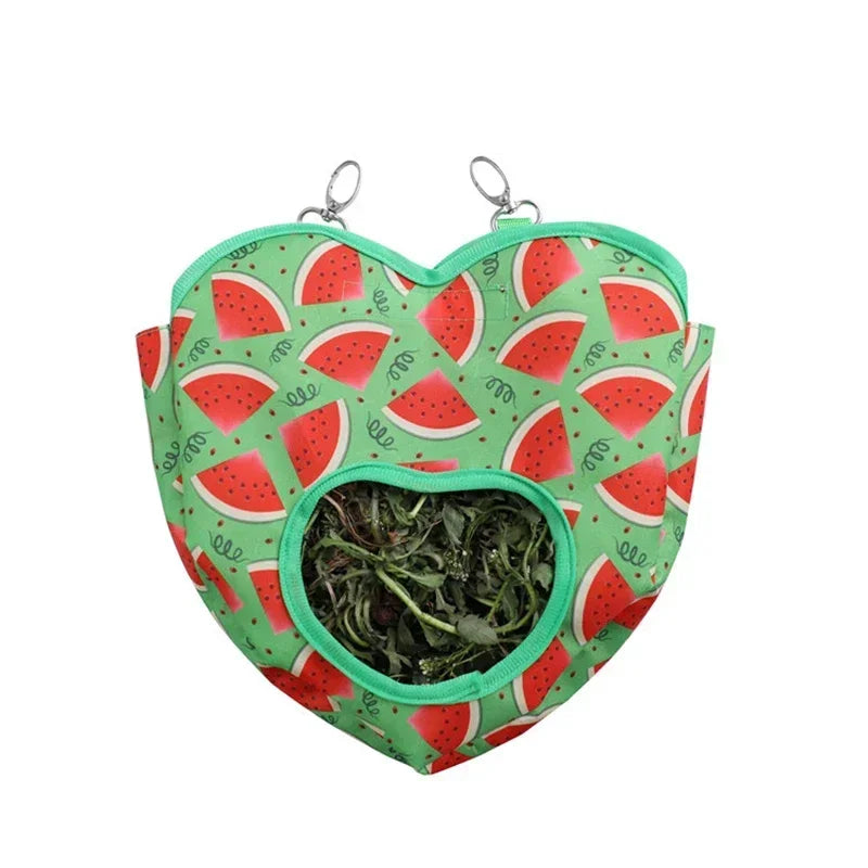 Rabbit Small, Pet Hay Bag Dutch Pig Dragon Cat Hanging  Feed Bag