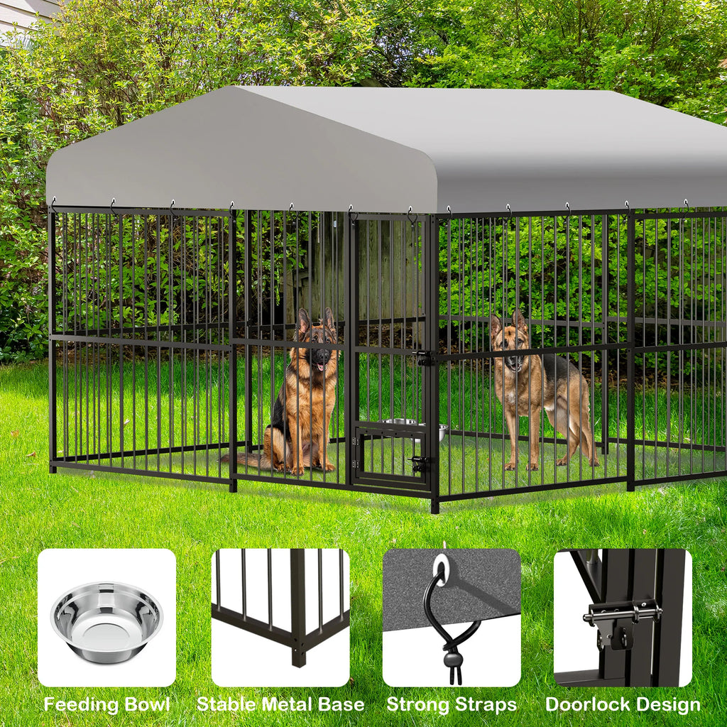 10X10X6FT Large Outdoor Dog Kennel