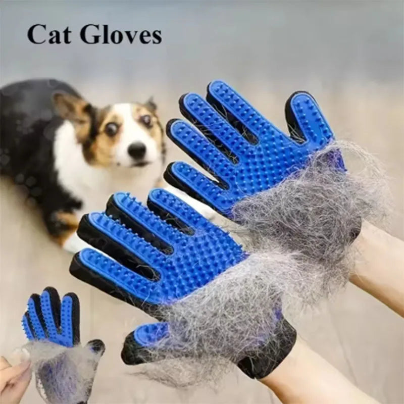 Pet Hair Glove Comb Pet Dog Cat Grooming Cleaning Glove Deshedding