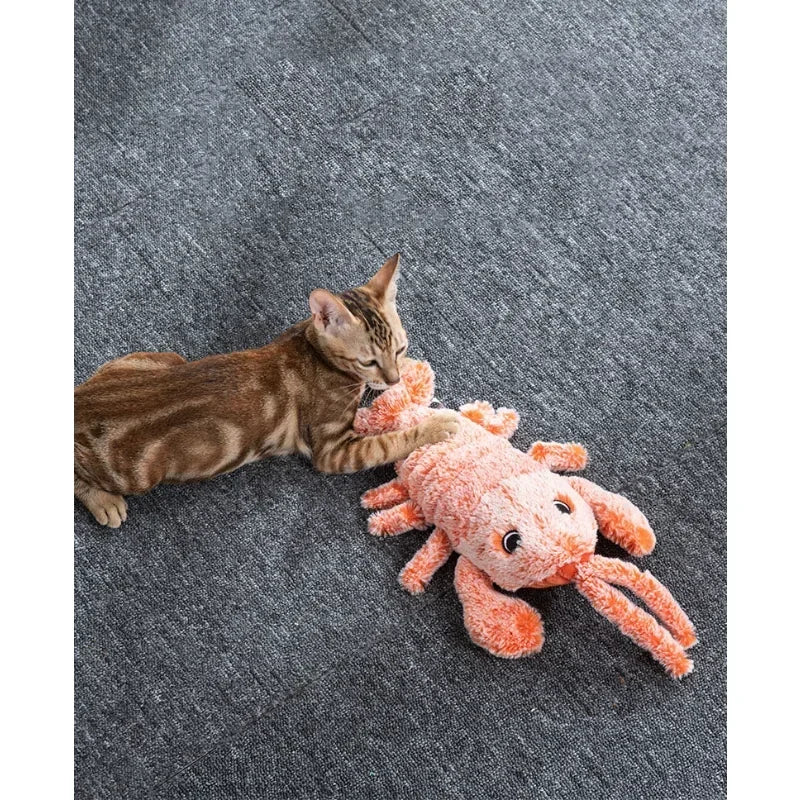 Pet Cat Toy USB Charging Simulation Electric Dancing Moving Floppy Lobster