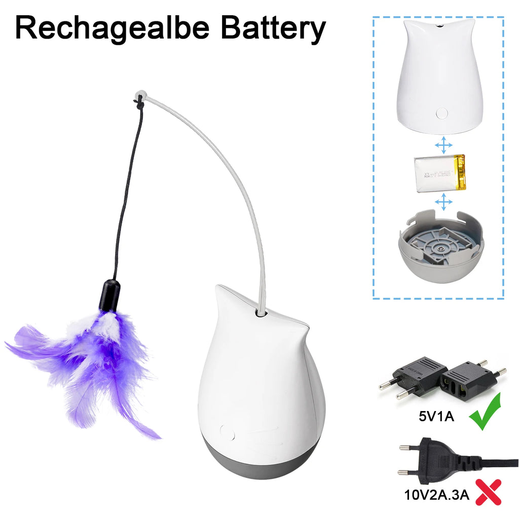 Cat Feather Toy Spinning Teaser